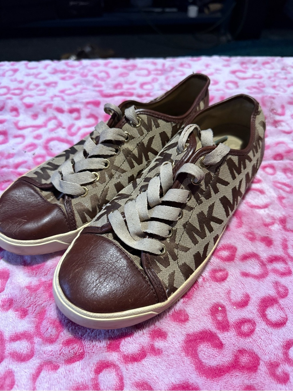 Michael Kors Monogram Canvas Low Top